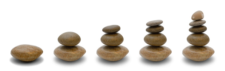 An image of stepping stones