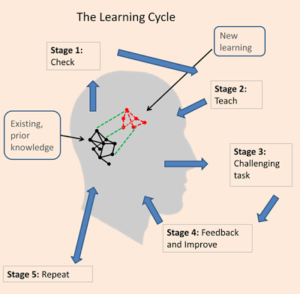 Our version of Geoff Petty's Learning Cycle diagram